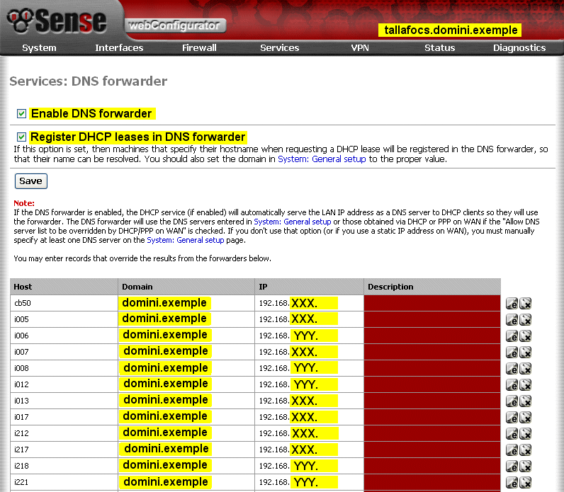 Не работает dns pfsense